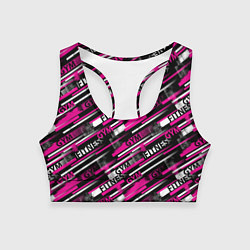 Топик спортивный женский Фитнес - спортзал, цвет: 3D-принт