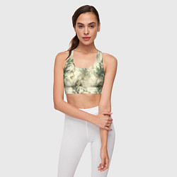 Топик спортивный женский Рождественский декор - рисунки ангелов, цвет: 3D-принт — фото 2
