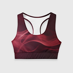 Топик спортивный женский Малиновый дым, цвет: 3D-принт