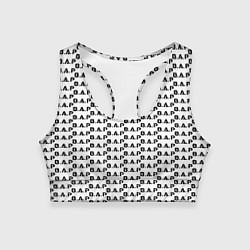Топик спортивный женский BAP kpop steel pattern, цвет: 3D-принт