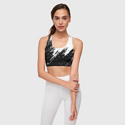 Топик спортивный женский Просто краски текстура, цвет: 3D-принт — фото 2
