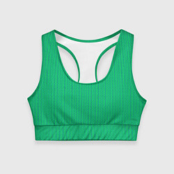 Топик спортивный женский Паттерн салатовый шестигранник, цвет: 3D-принт