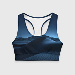 Топик спортивный женский Дюна - звездное небо, цвет: 3D-принт