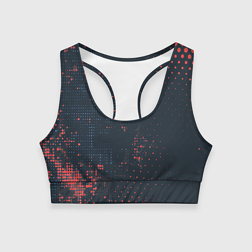 Женский спортивный топ Брызги краски на стену / 3D-принт – фото 1