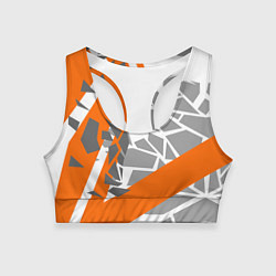 Топик спортивный женский Racing texture, цвет: 3D-принт