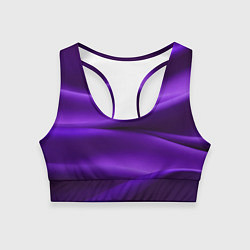 Топик спортивный женский Фиолетовый шелк, цвет: 3D-принт