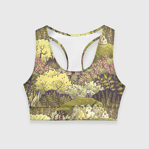 Женский спортивный топ Найди опоссума / 3D-принт – фото 1