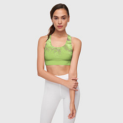 Топик спортивный женский Крокодила кожа абстракция, цвет: 3D-принт — фото 2