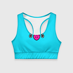 Топик спортивный женский BT21-Mang, цвет: 3D-принт