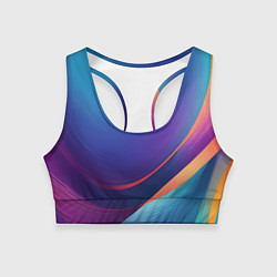 Женский спортивный топ Красивый градиент абстракция