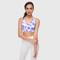 Топик спортивный женский Фиолетовый арт тай дай, цвет: 3D-принт — фото 2