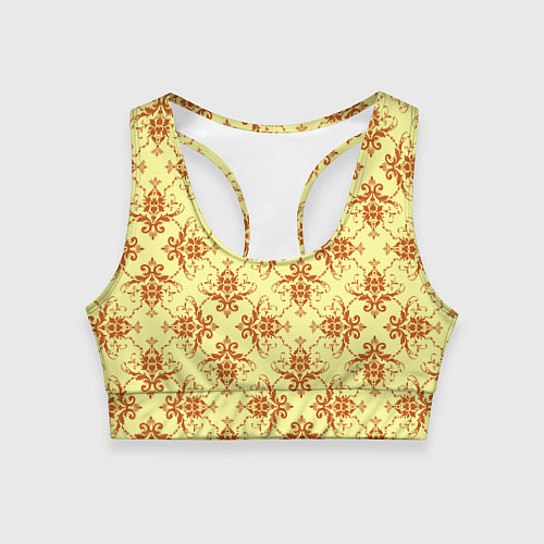 Женский спортивный топ Солнечная виньетка / 3D-принт – фото 1