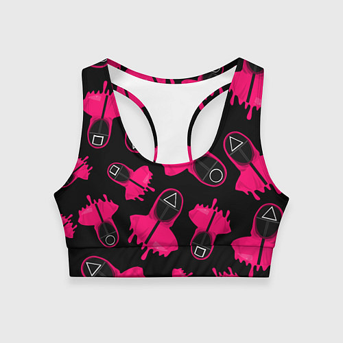 Женский спортивный топ Стражи из игры в кальмара / 3D-принт – фото 1