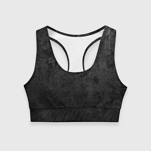 Женский спортивный топ Абстракция - dark grunge break / 3D-принт – фото 1