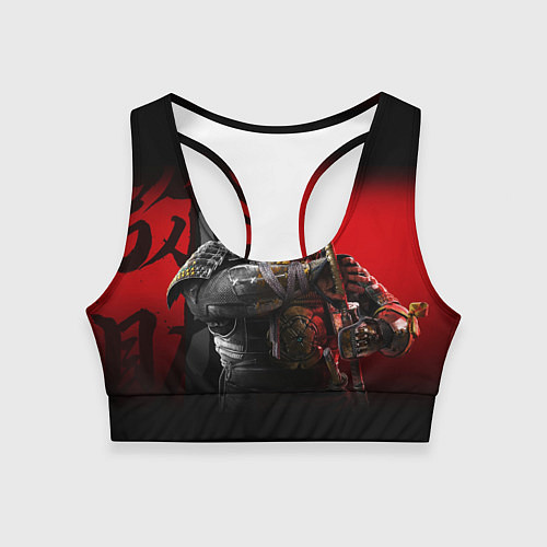 Женский спортивный топ Ассасинс Крид Тени / 3D-принт – фото 1