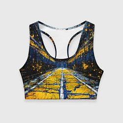 Топик спортивный женский Спортивная площадка, цвет: 3D-принт