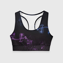 Топик спортивный женский Color black blue pink, цвет: 3D-принт