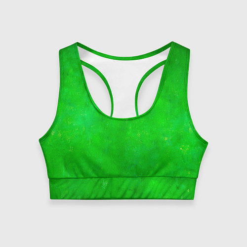 Женский спортивный топ Свет зелёного фонаря / 3D-принт – фото 1