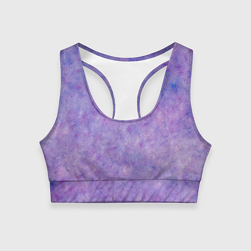Женский спортивный топ Фиолетовый свет фонаря / 3D-принт – фото 1