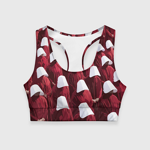 Женский спортивный топ Рассказ служанки паттерн / 3D-принт – фото 1