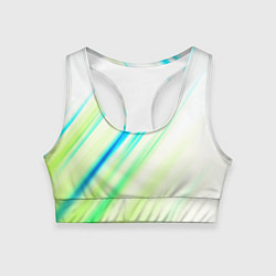 Топик спортивный женский Multicolored, цвет: 3D-принт