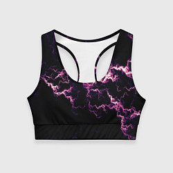 Женский спортивный топ Lightning pink glow