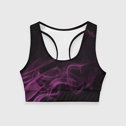 Женский спортивный топ Color smoke pink / 3D-принт – фото 1