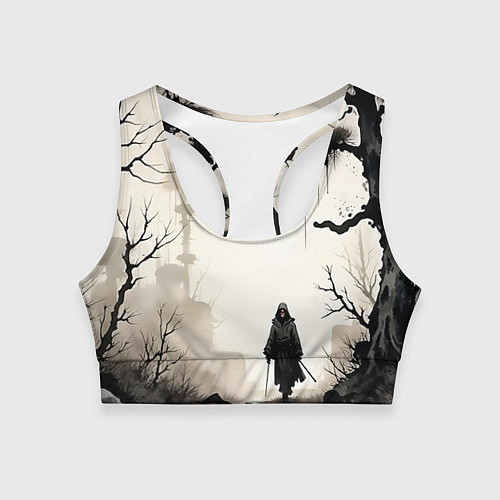 Женский спортивный топ Путник / 3D-принт – фото 1