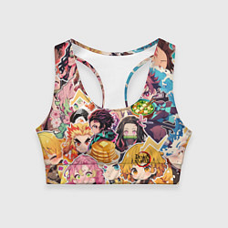 Женский спортивный топ Demon Slayer Blade Favorite Food