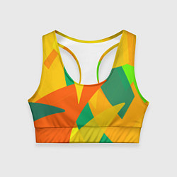 Женский спортивный топ Настроение в цветных тонах