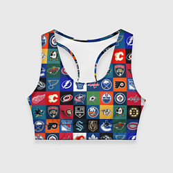 Женский спортивный топ Команды НХЛ разноцветные