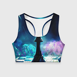 Топик спортивный женский Дымовая партия, цвет: 3D-принт