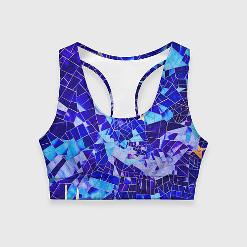 Женский спортивный топ Небо-Звезды / 3D-принт – фото 1
