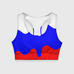 Женский спортивный топ Патриот - флаг