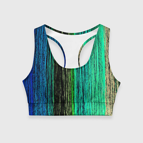 Женский спортивный топ Цветовая палитра / 3D-принт – фото 1