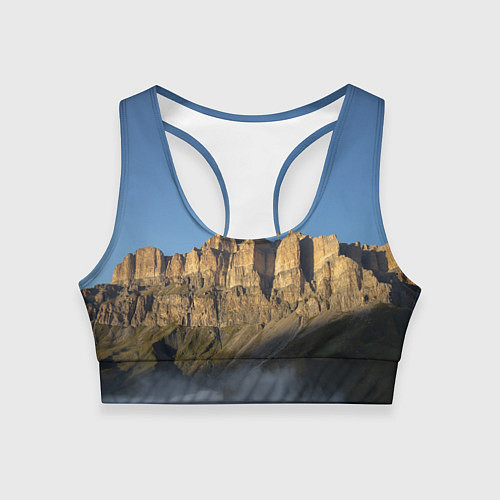Женский спортивный топ Гора Метиген / 3D-принт – фото 1