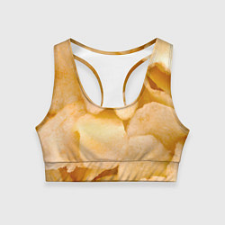 Топик спортивный женский Чипсы текстура, цвет: 3D-принт