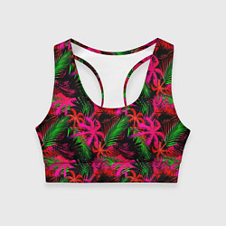 Женский спортивный топ Palm red pink