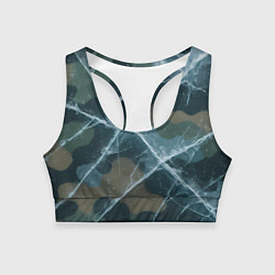 Женский спортивный топ Лед на камуфляже