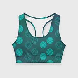 Топик спортивный женский Спортивные мячи, цвет: 3D-принт