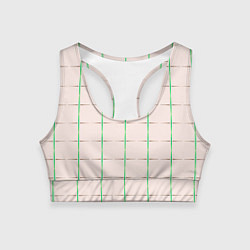 Топик спортивный женский Color white stripes, цвет: 3D-принт
