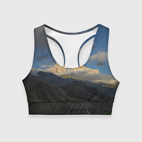 Женский спортивный топ Массив Метеген / 3D-принт – фото 1