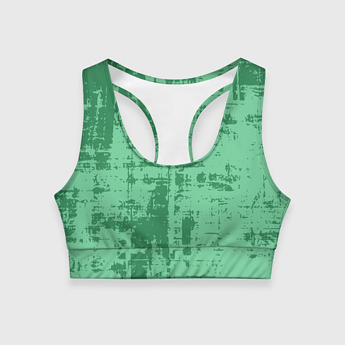 Женский спортивный топ Текстура с потертостями / 3D-принт – фото 1