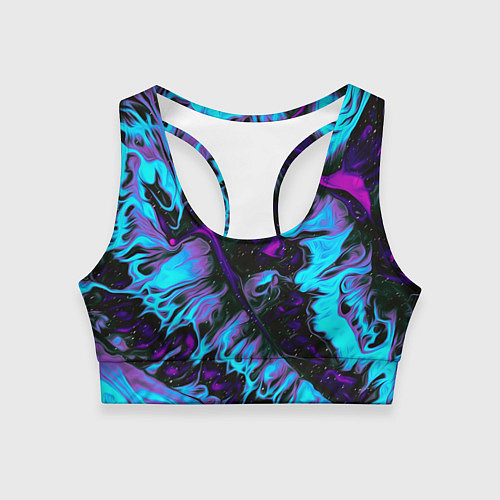 Женский спортивный топ Пламя / 3D-принт – фото 1