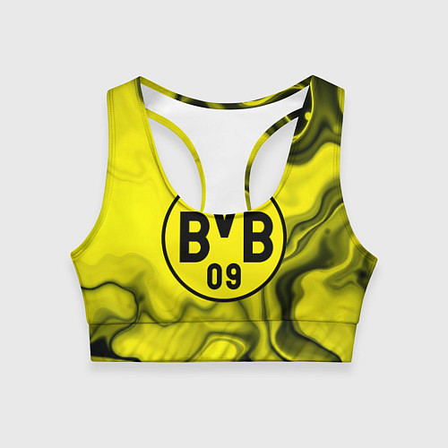 Женский спортивный топ Фк Боруссия Дортмунд / 3D-принт – фото 1