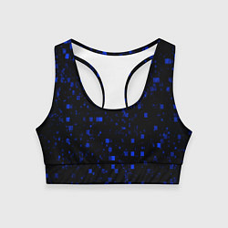 Топик спортивный женский Color blue khaki, цвет: 3D-принт