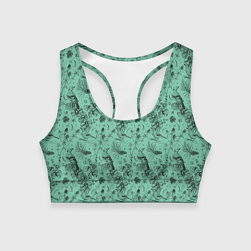 Женский спортивный топ В Бузулукском бору / 3D-принт – фото 1