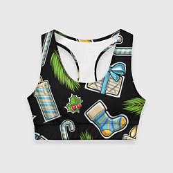 Женский спортивный топ Christmas soul