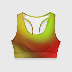Топик спортивный женский Color multicolored gradient, цвет: 3D-принт