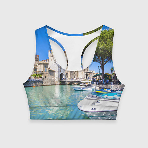 Женский спортивный топ Италия / 3D-принт – фото 1